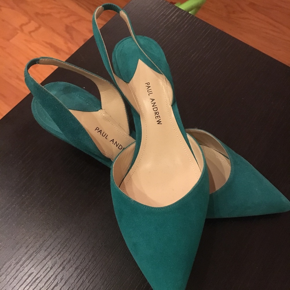 Paul Andrew Rhea suede slingback